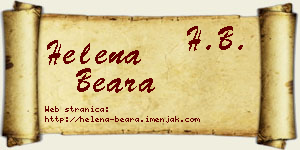 Helena Beara vizit kartica